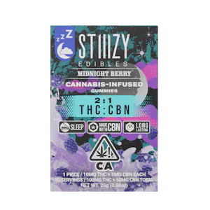 STIIIZY - STIIIZY - Midnight Berry - Sleep Gummies - 100mg THC-50mg CBN - 10ct - (Indica)
