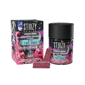 STIIIZY - Stiiizy - Crimson Berry - 2:1 THC:CBN Gummies 10pk