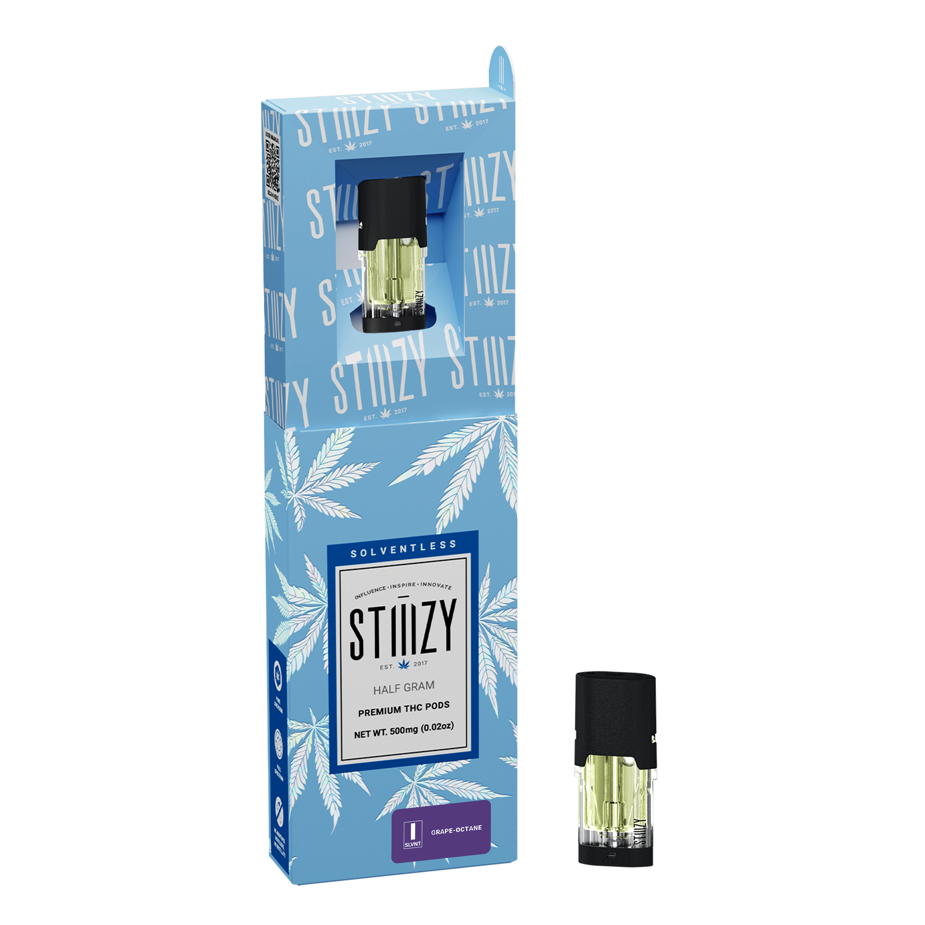 Vape Cartridge - GRAPE OCTANE .5G Solventless Live Rosin Pod 