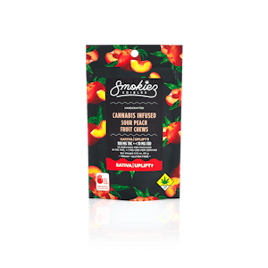Smokiez Edibles - Smokiez SATIVA Sour Peach Fruit Chews - 100mg 10pk - WA
