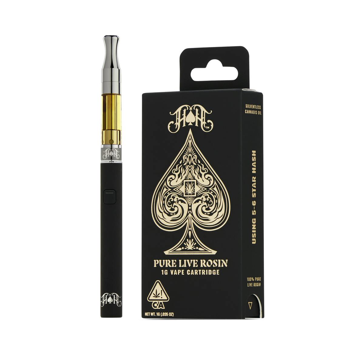 Heavy Hitters - Fatso | Hybrid - 100% Pure Live Rosin Solventless Oil - 1G Vape Cartridge