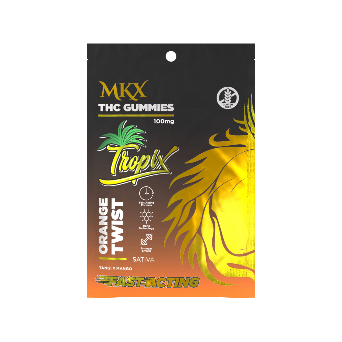 MKX Tropix Gummies (Orange Twist) 100mg - MKX Oil Co