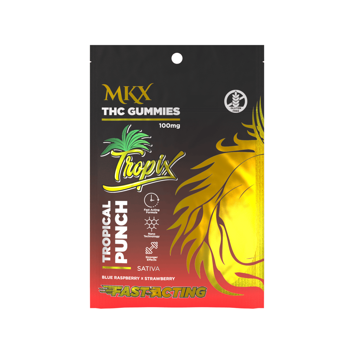MKX Tropix Gummies (Tropical Punch) 100mg - MKX Oil Co
