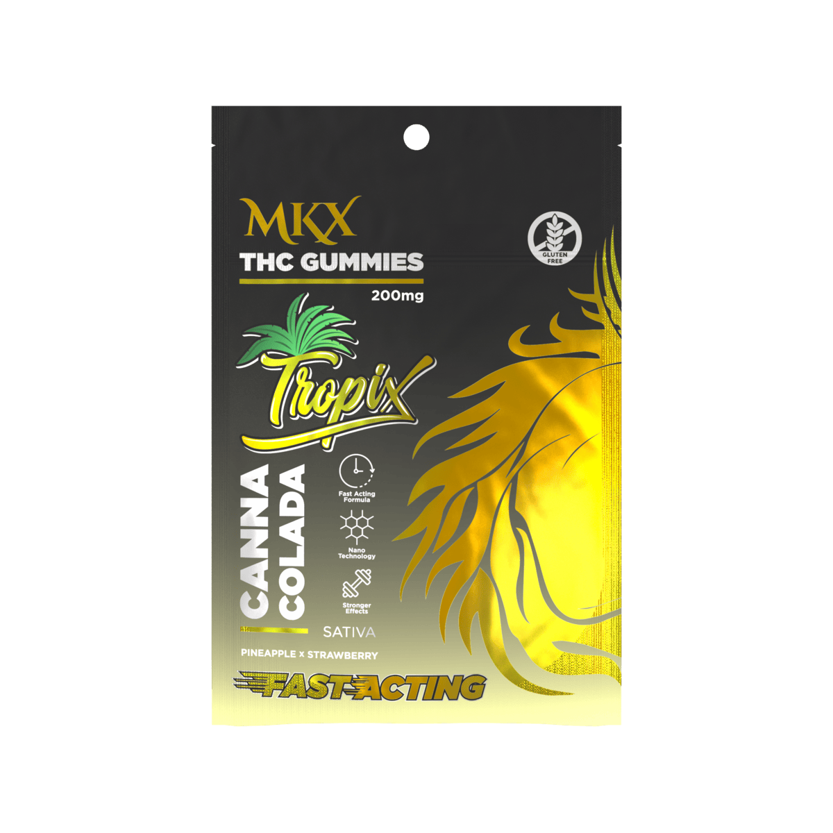 MKX Tropix Gummies (Canna Colada) 200mg - MKX Oil Co
