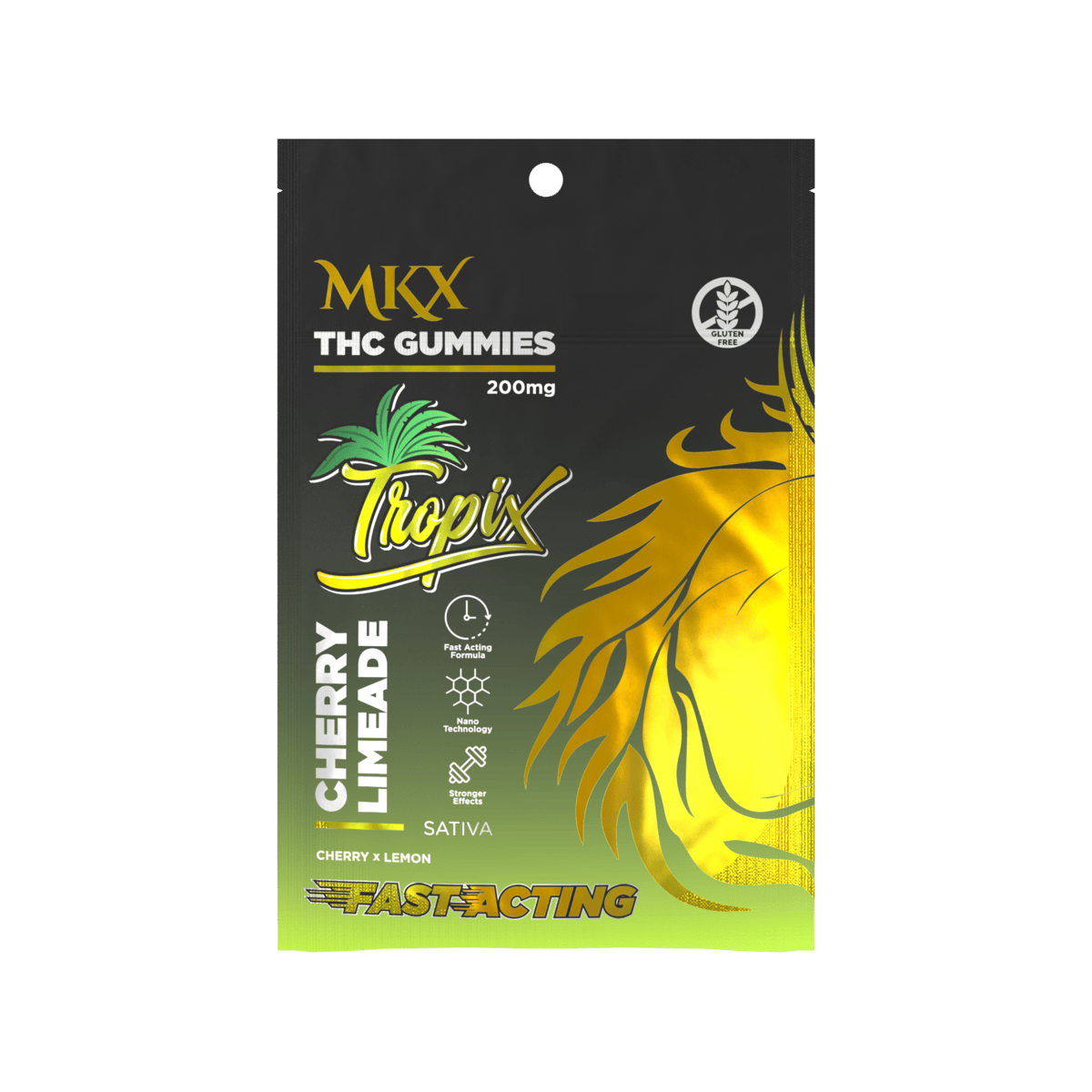 レア★テイルズ・フロム・ザ・クリプト★トーキングクリプトキーパー・ハワイアン MKX Tropix Gummies (Cherry Limeade) 200mg - MKX Oil Co