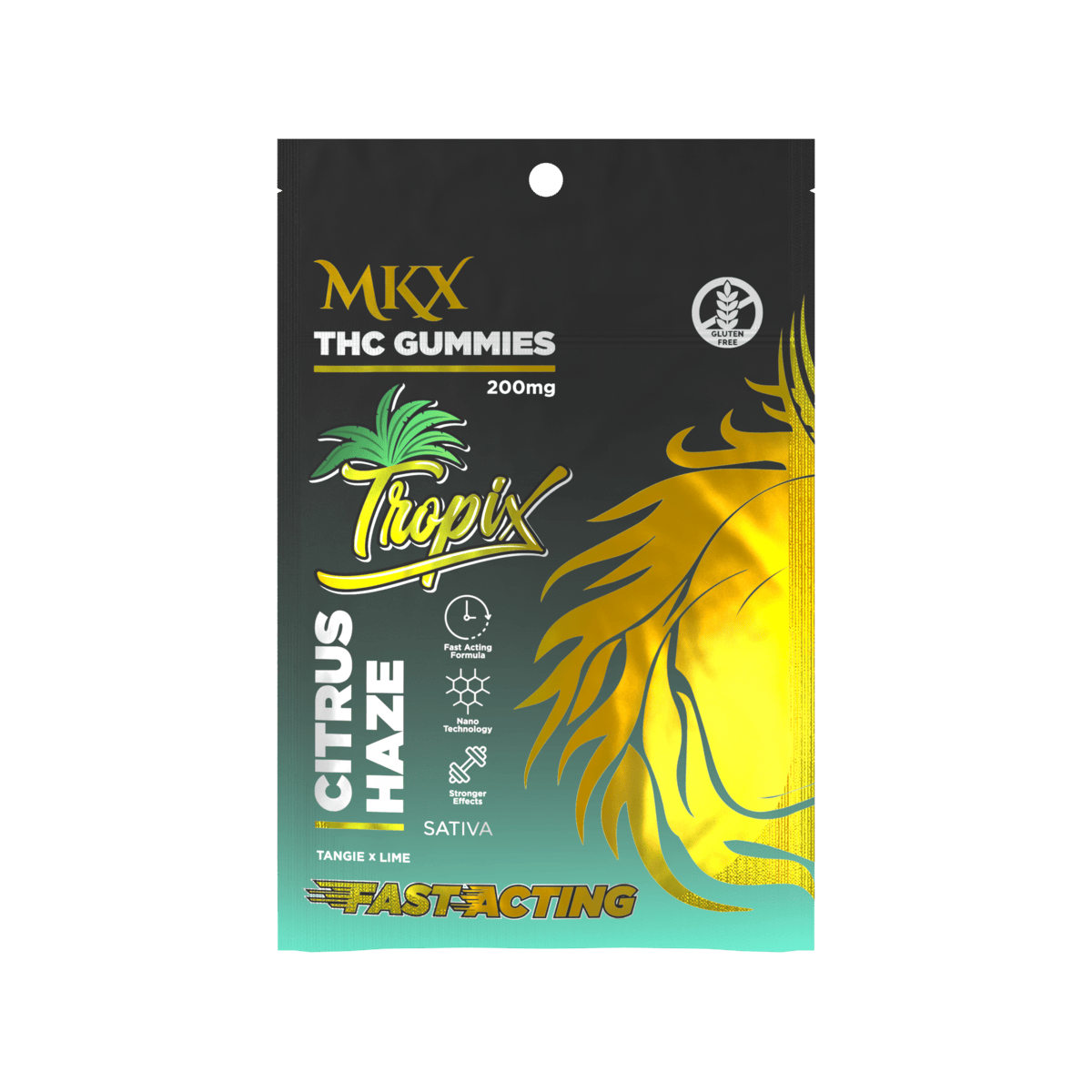 【Marimokun】 MKX Tropix Gummies (Citrus Haze) 200mg - MKX Oil Co