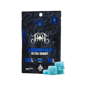 Heavy Hitters - Heavy Hitters - Blueberry Blitz (S) - Gummy - 5 Pack - 100mg