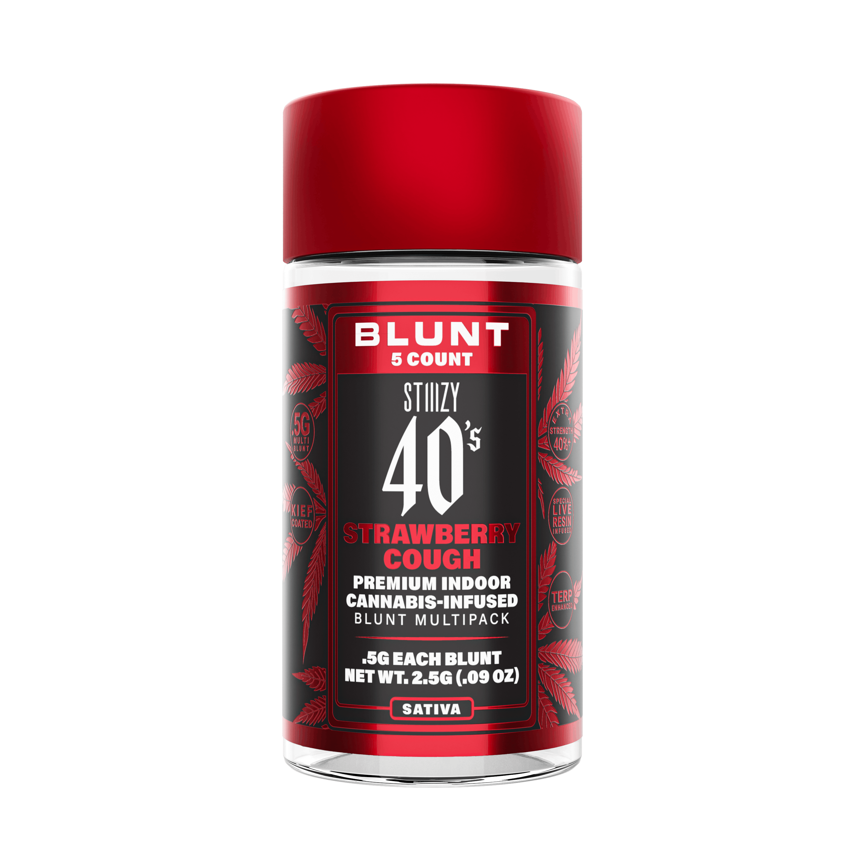 【なるみん】ストロベリーカフ 5ml STRAWBERRY COUGH - .5G 40's Infused Mini Blunt 5 Pack - STIIIZY