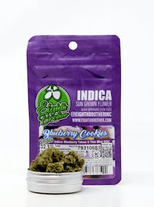 EIGHTH BROTHER - Eighth Brother | Blueberry Cookies 3.54g (Indica) - SMALLS Sun Grown Flower