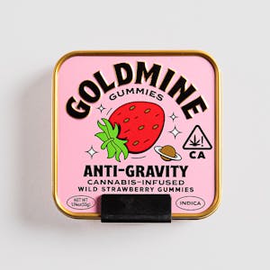 BREEZ - Breez - Goldmine Gummies - Anti-Gravity - Wild Strawberry Tin - (I) 100mg