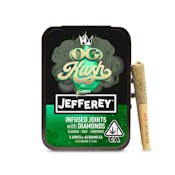 West Coast Cure - OG Kush - Jefferey Infused Joint .65g 5 Pack