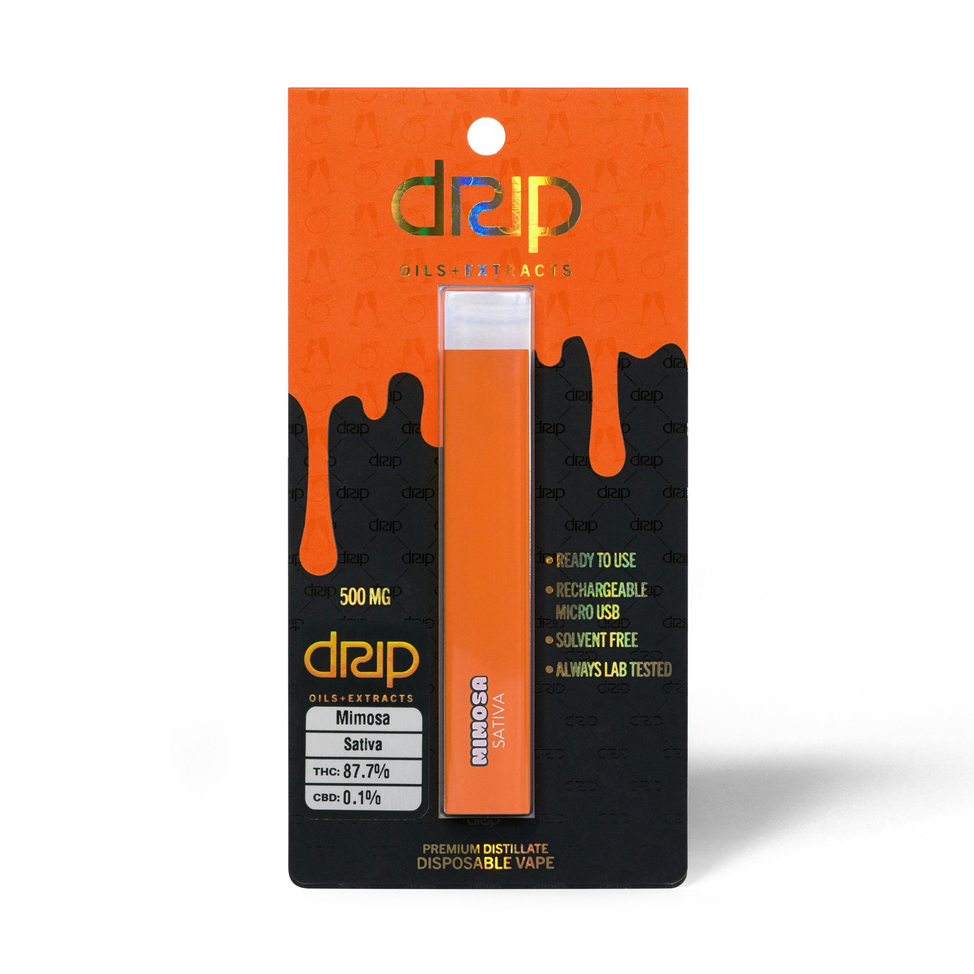 ！10/10まで！【未使用・美品】Drip HALFDAY PACK Ver.2 Disposable Vape 1000mg - Mimosa - Drip