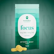 Wonder | 20pk Gummies | Focus 1:1 Prickly Pear w/CBG | 100mg
