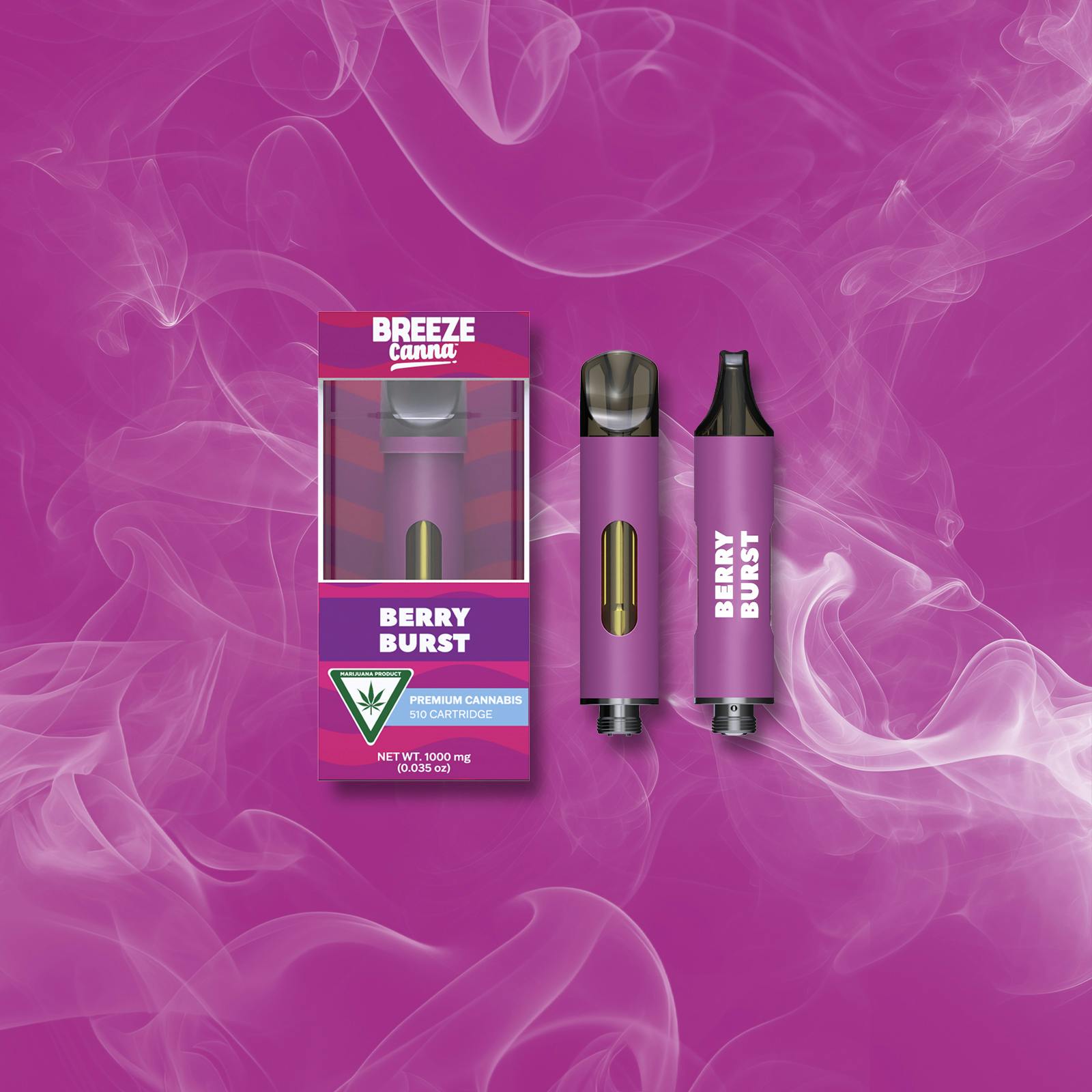 BREEZE Canna | Berry Burst | Classic Cartridge | 1g - Breeze Canna