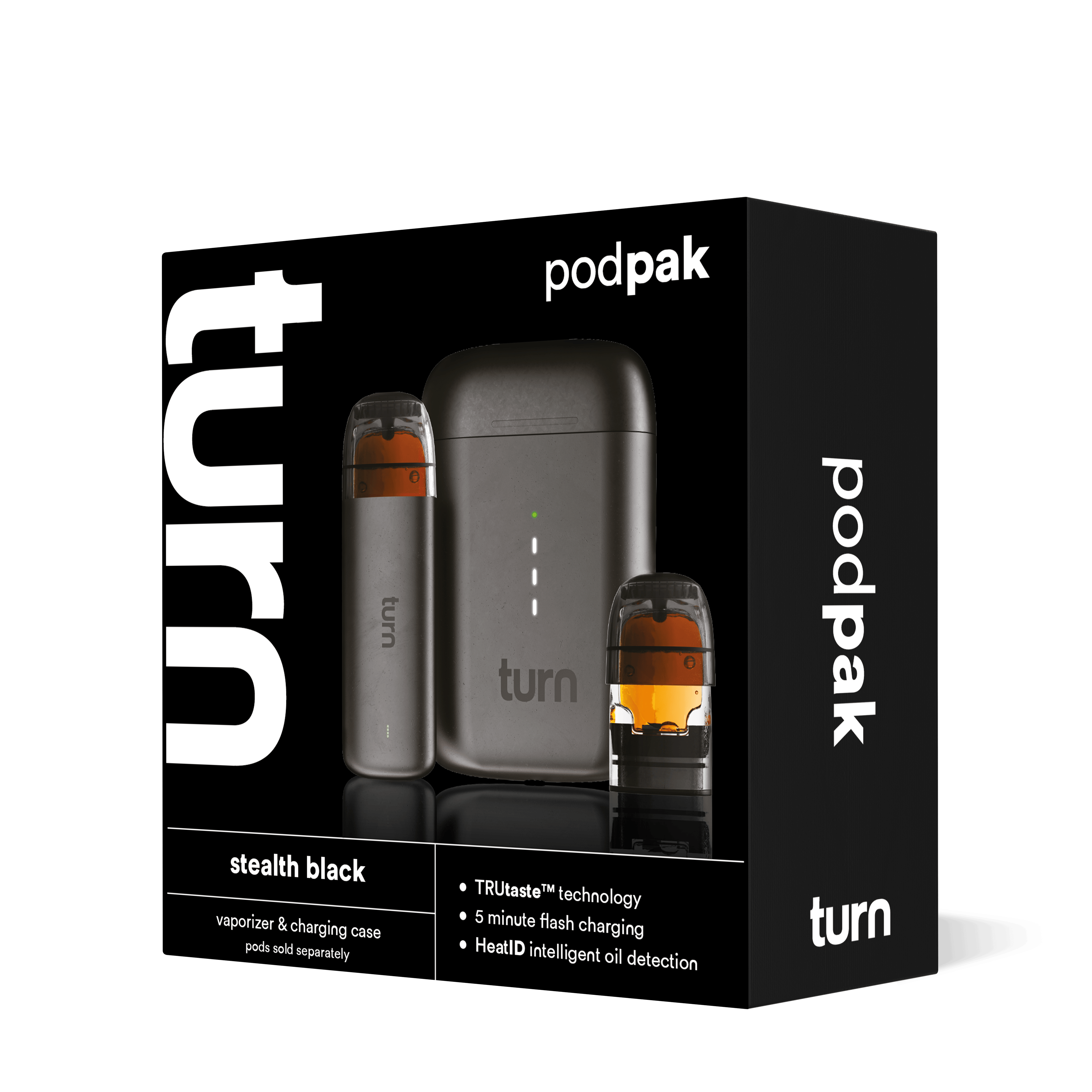 turn vape pod turn | Black Podpak | Battery