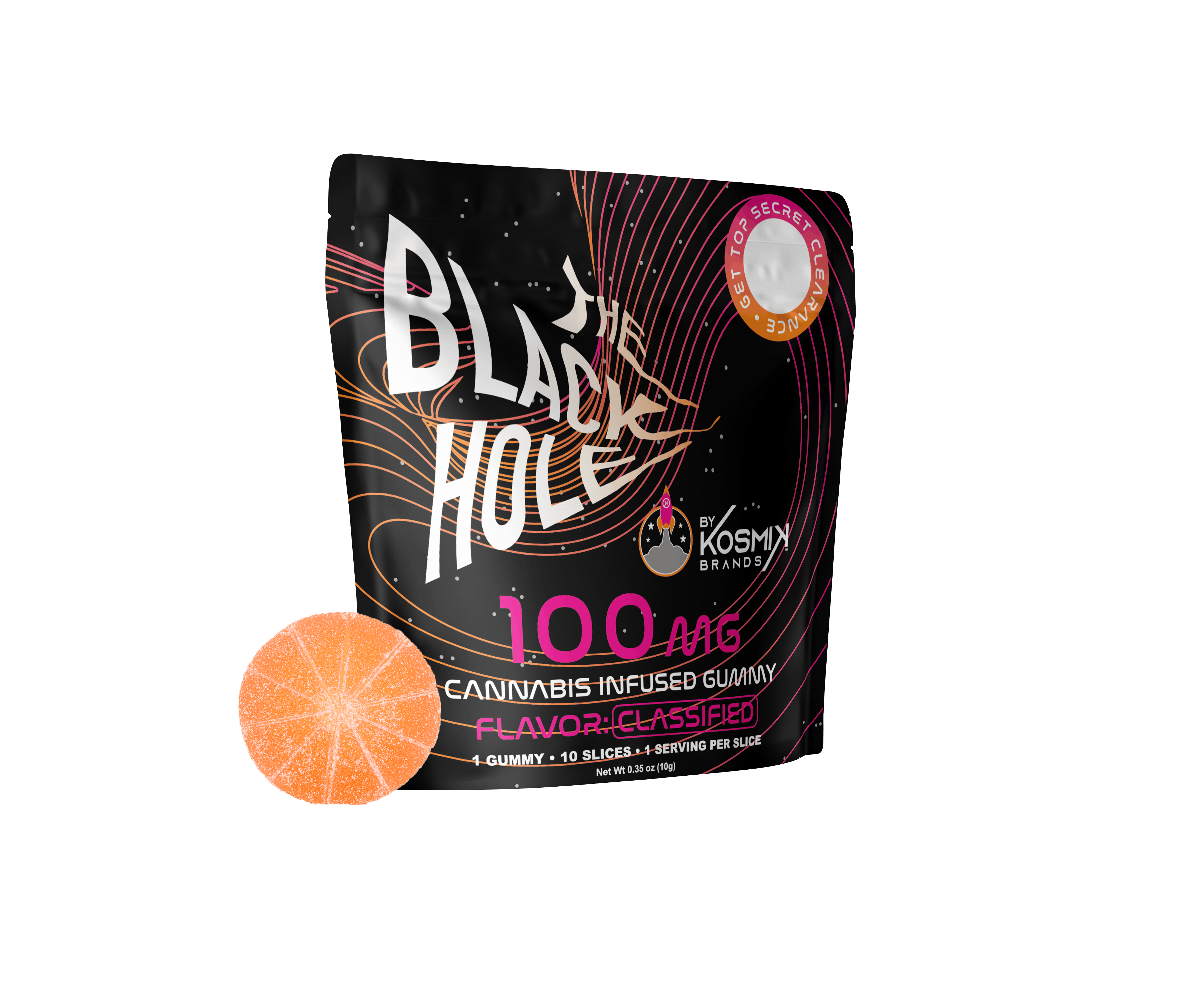 The Black Hole Pink (1 PIECE Multiserve) 100mg | MO - Kosmik Brands