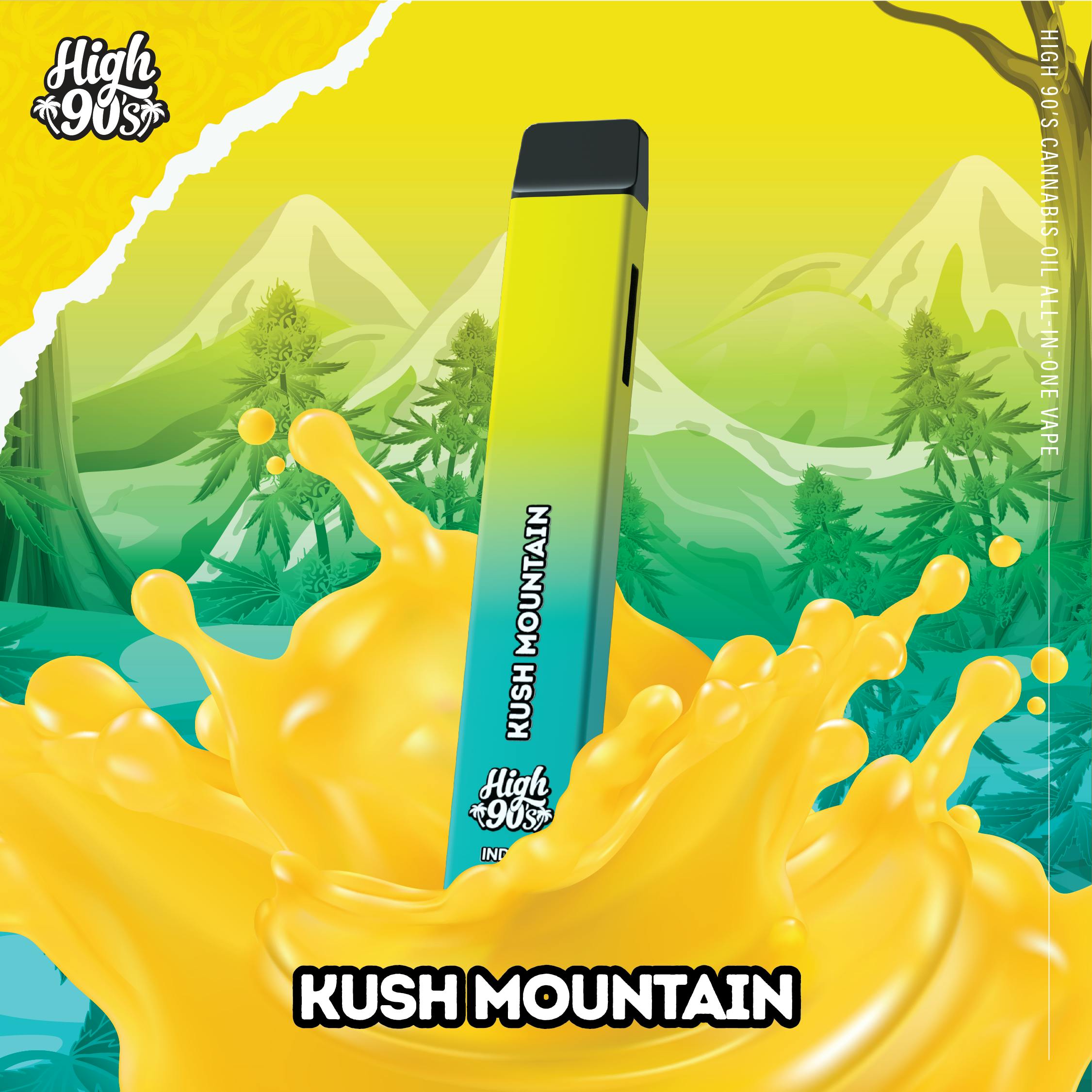 High 90s : Kush Mountain 1g All-In-One Vape - HIGH 90s