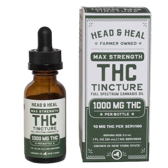 Head & Heal | Max Strength | Tincture | 1000mg THC | 30mL - Head