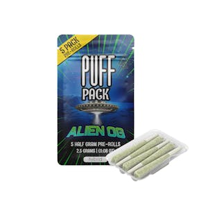 PUFF - Alien OG pre-rolls | .5g, 5pack