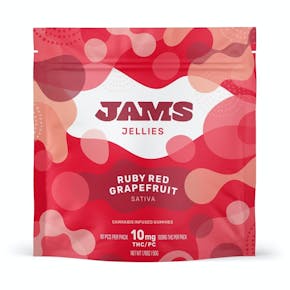 JAMS Jellies | Ruby Red Grapefruit 100mg | 10pk/100mg