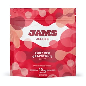 JAMS - JAMS Jellies | Ruby Red Grapefruit 100mg | 10pk/100mg
