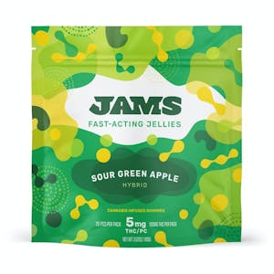 JAMS - JAMS | Fast Acting Jellies - Sour Green Apple 5mg | 20pk