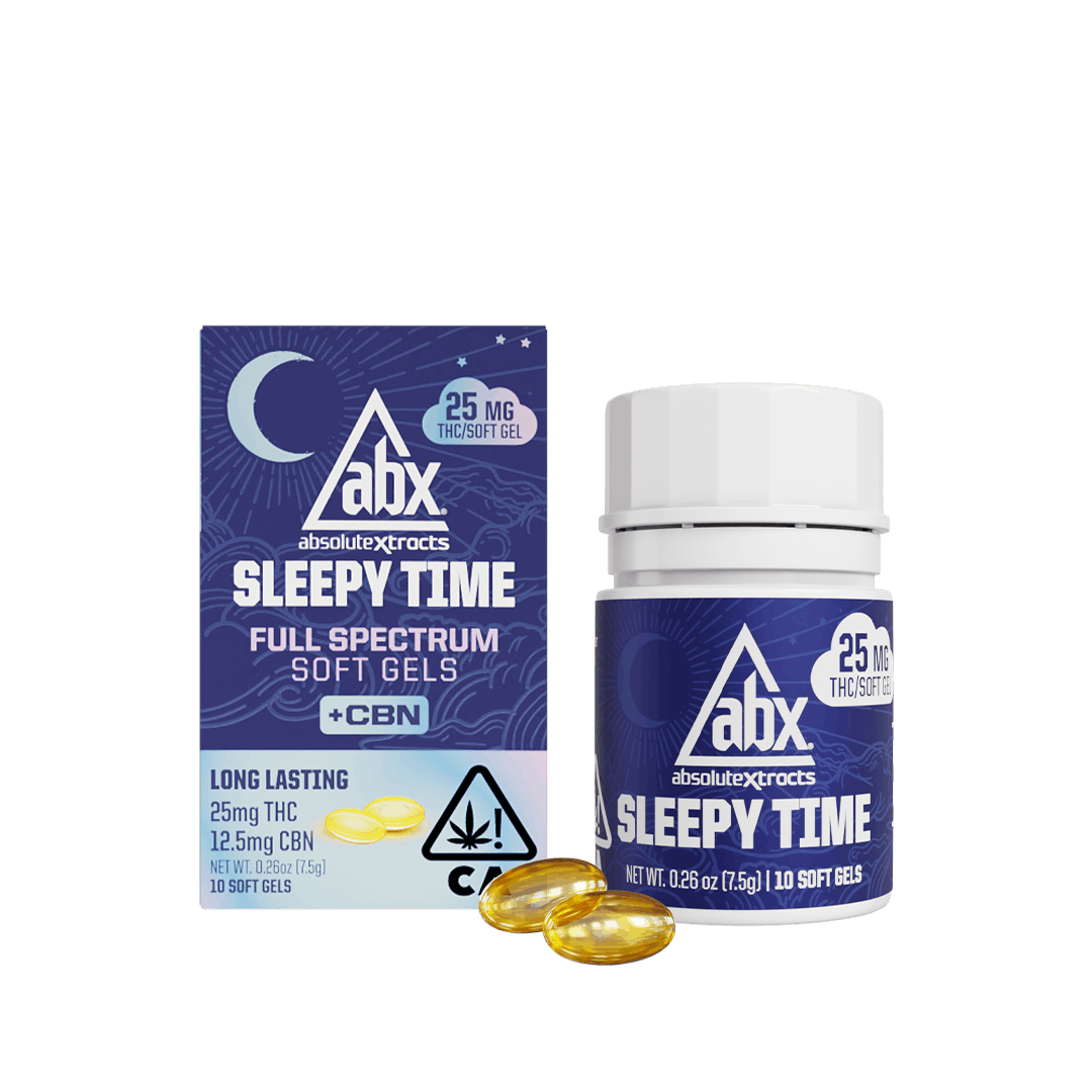 375mg 2:1 THC:CBN ABX Sleepytime Capsules (25mg THC, 12.5mg CBN - 10 Pack) - ABX picture