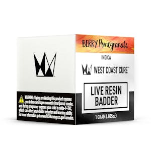 WEST COAST CURE - Berry Pomegranate Live Resin Badder