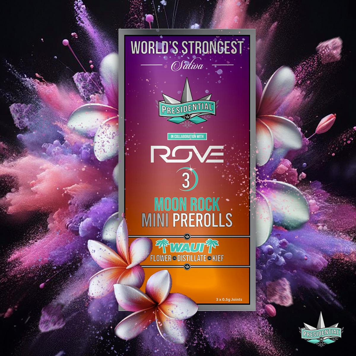 Presidential Pee-Wee Moon Rock Prerolls - Waui (1.5g