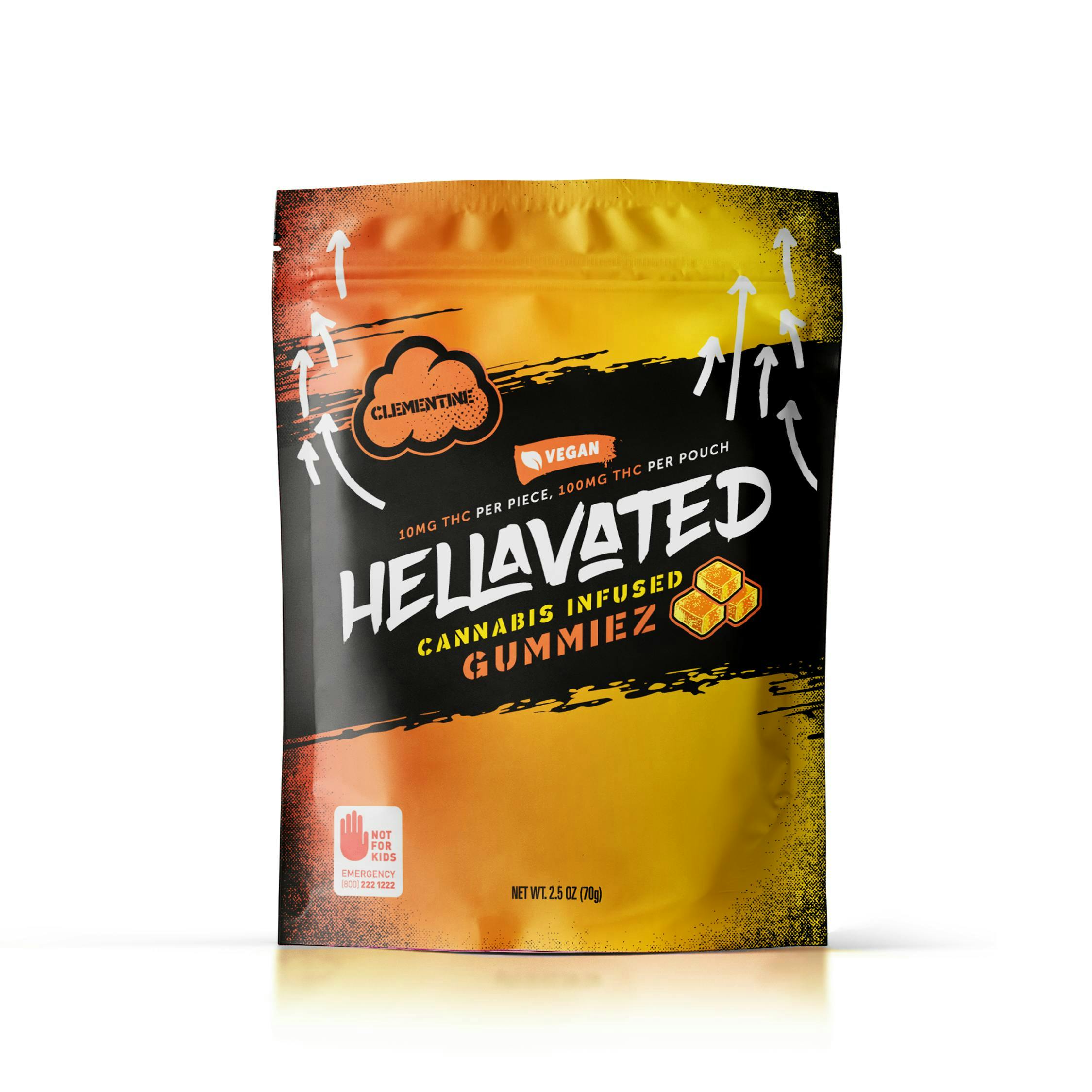 Clementine Gummiez 100mg 10-pack - Hellavated