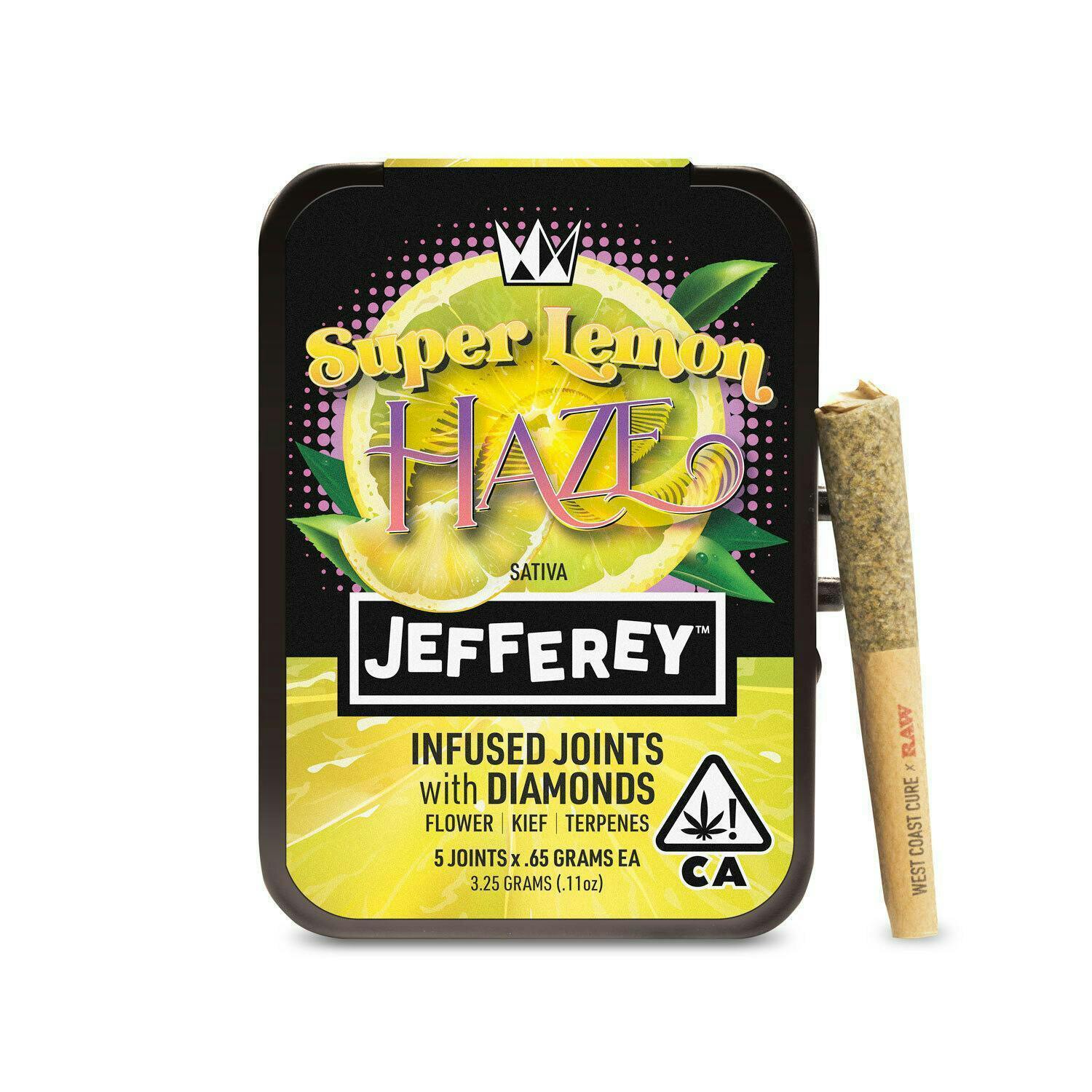 Super Lemon Haze - Jefferey Infused Joint .65g 5 Pack - West