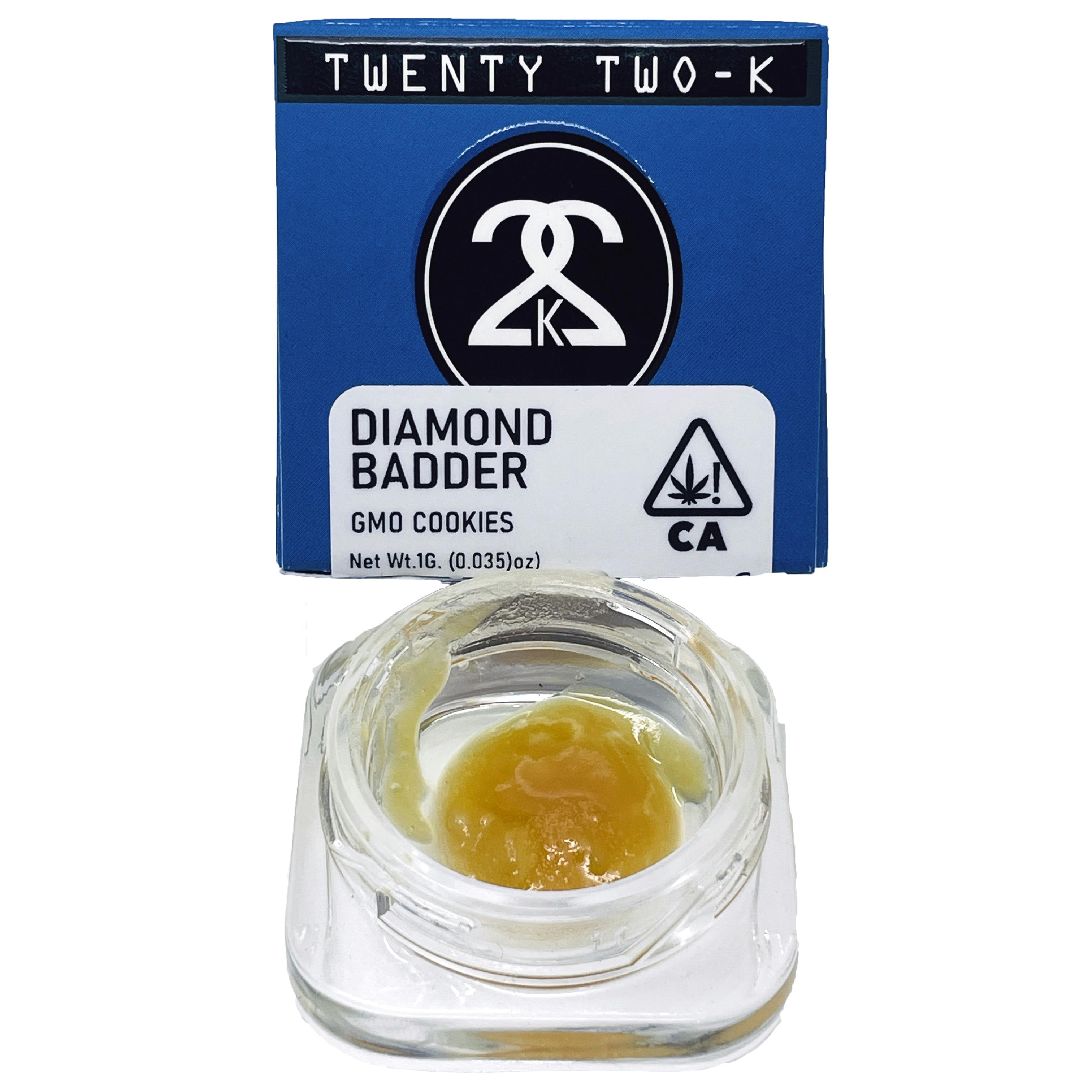22K - GMO Cookies - 1 Gram Diamond Badder - Twenty Two K / 22k