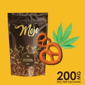 Mojo Chocolates - Mojo Chocolates - Chocolate Covered Pretzels (Sativa) - 200mg