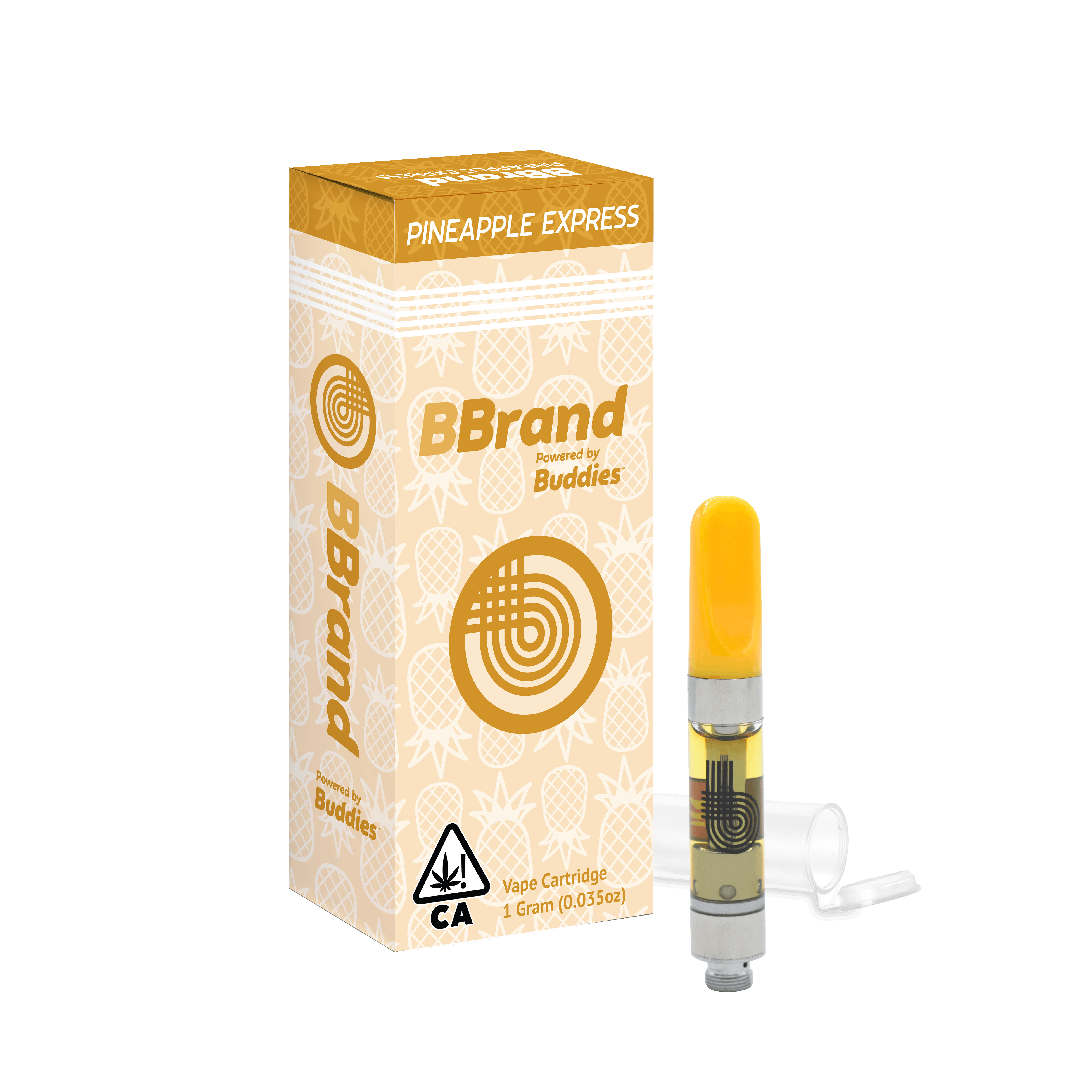 BBrand Pineapple Express 1g Vape Cart - Buddies Brand