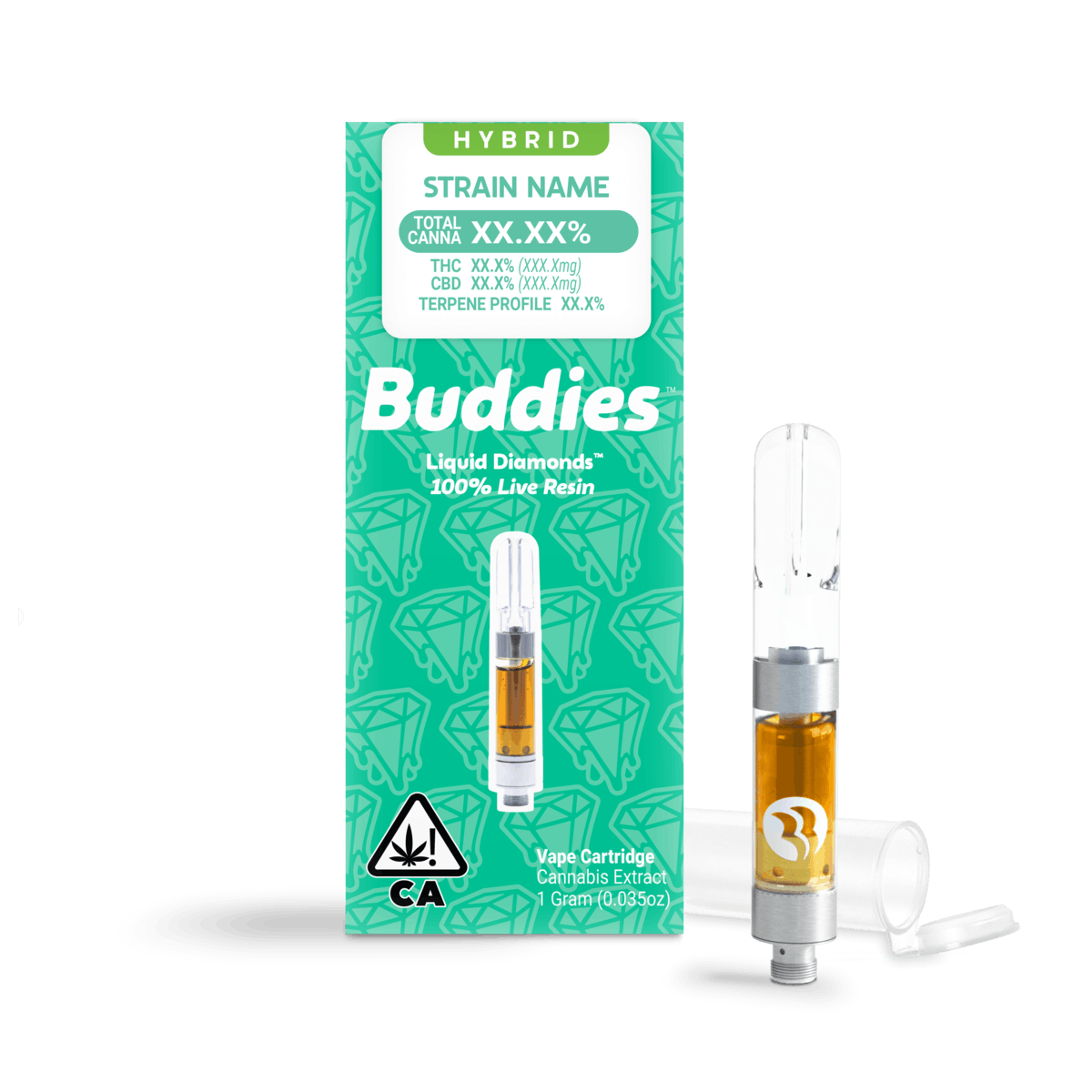 Live Resin Horchata 1g Vape Cart (H) - Buddies Brand