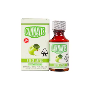CANNAVIS - Cannavis Green Apple Syrup 1000mg Tincture Box (2pk)