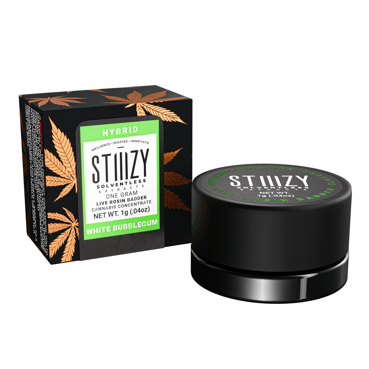 STIIIZY - 1g Live Rosin Badder - White Bubblegum