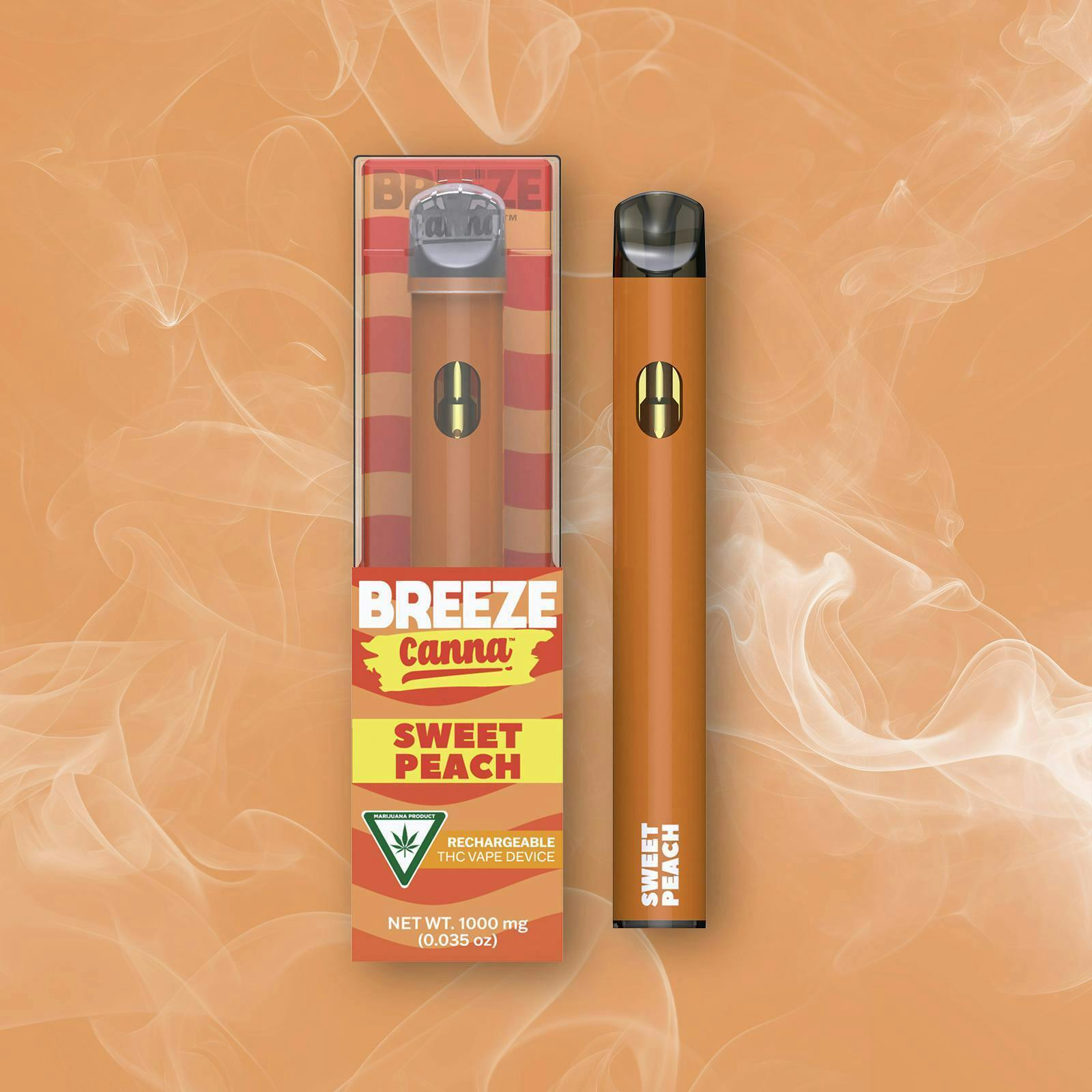 BREEZE Canna | Sweet Peach | Classic PLUS Disposable | 1g