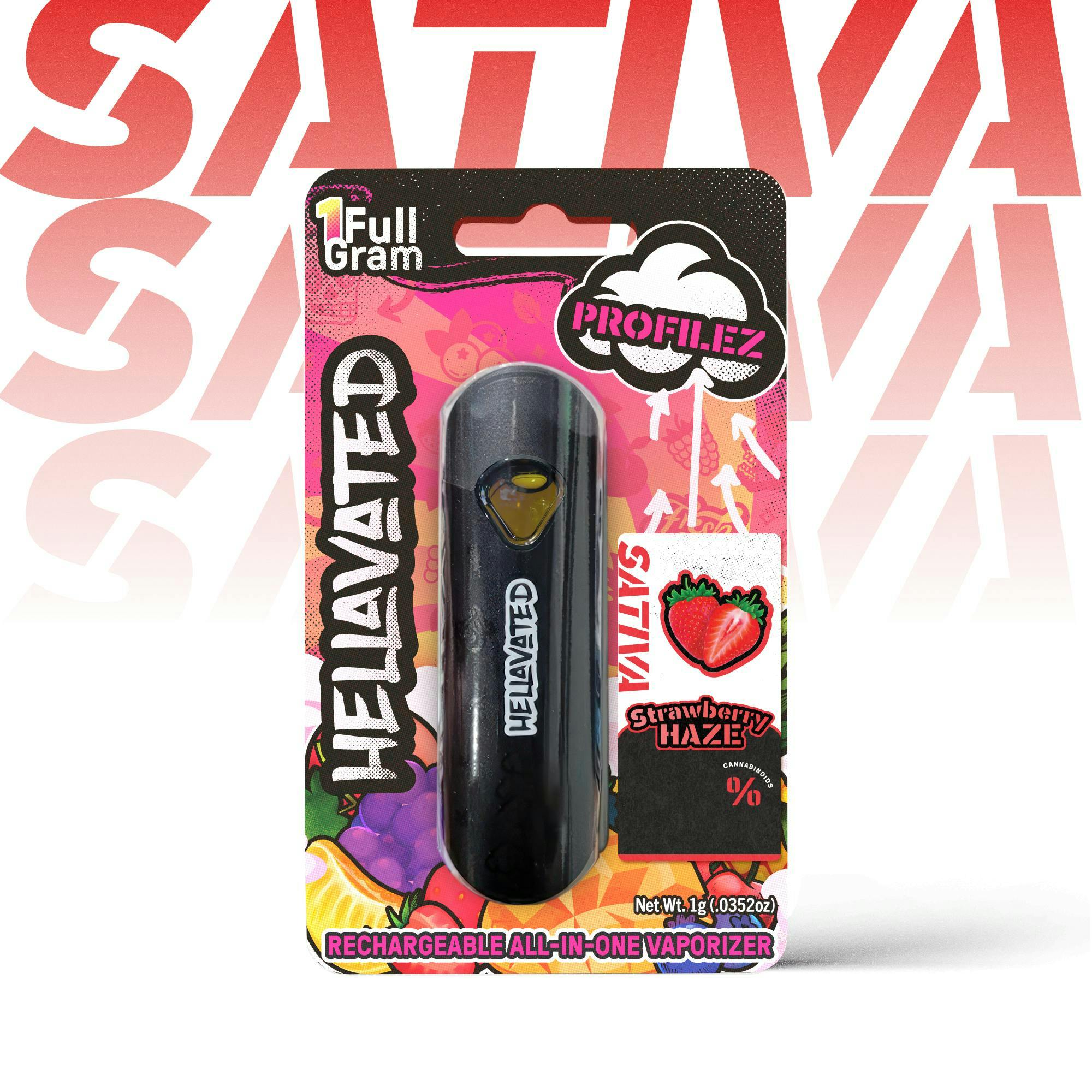 Strawberry Haze Profilez All In One 1g - Hellavated Strawberry Haze Profilez All In One 1g - Hellavated