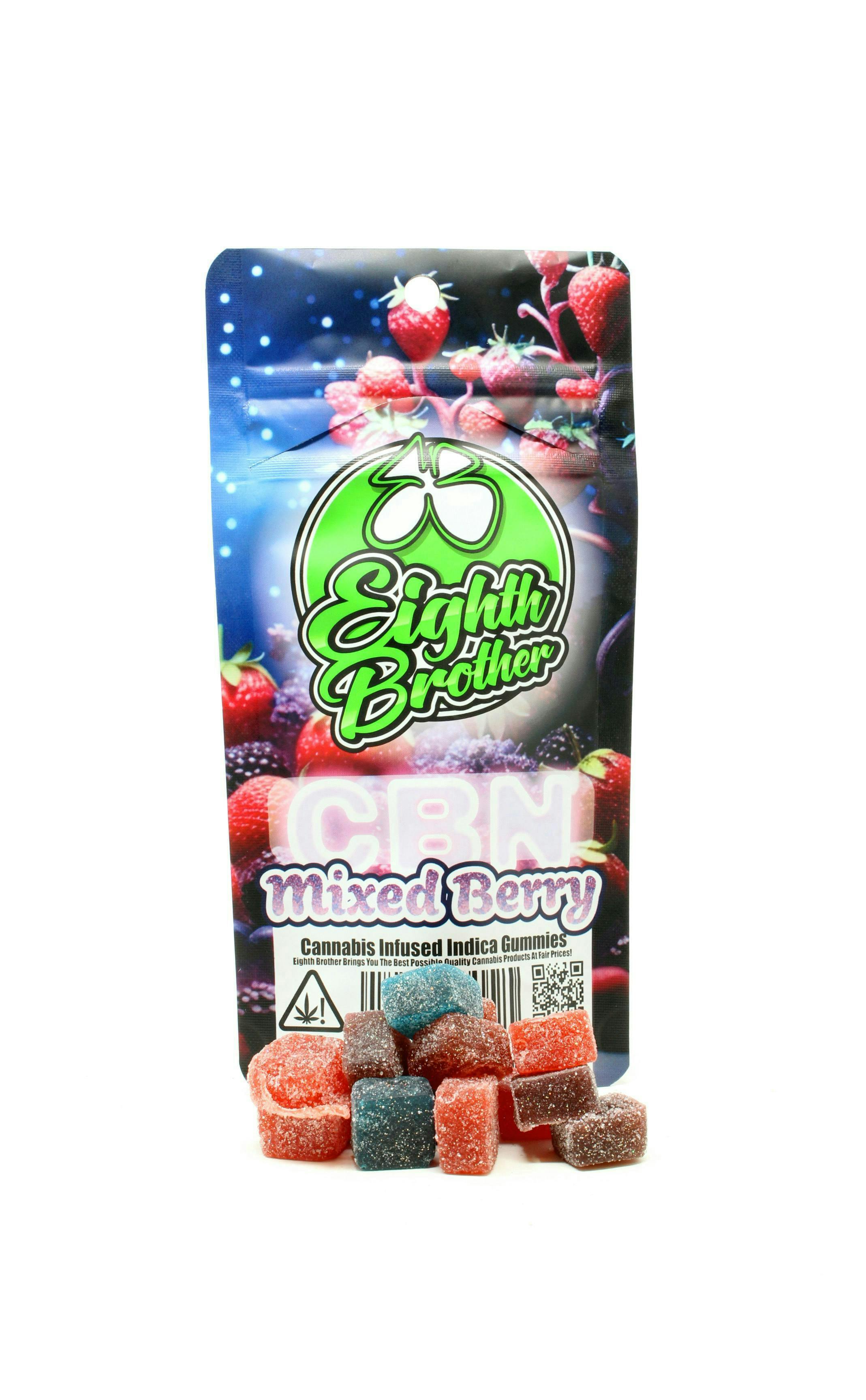 Eighth Brother | Mixed Berry | CBN Gummies | 100mg | 10ct - Eighth