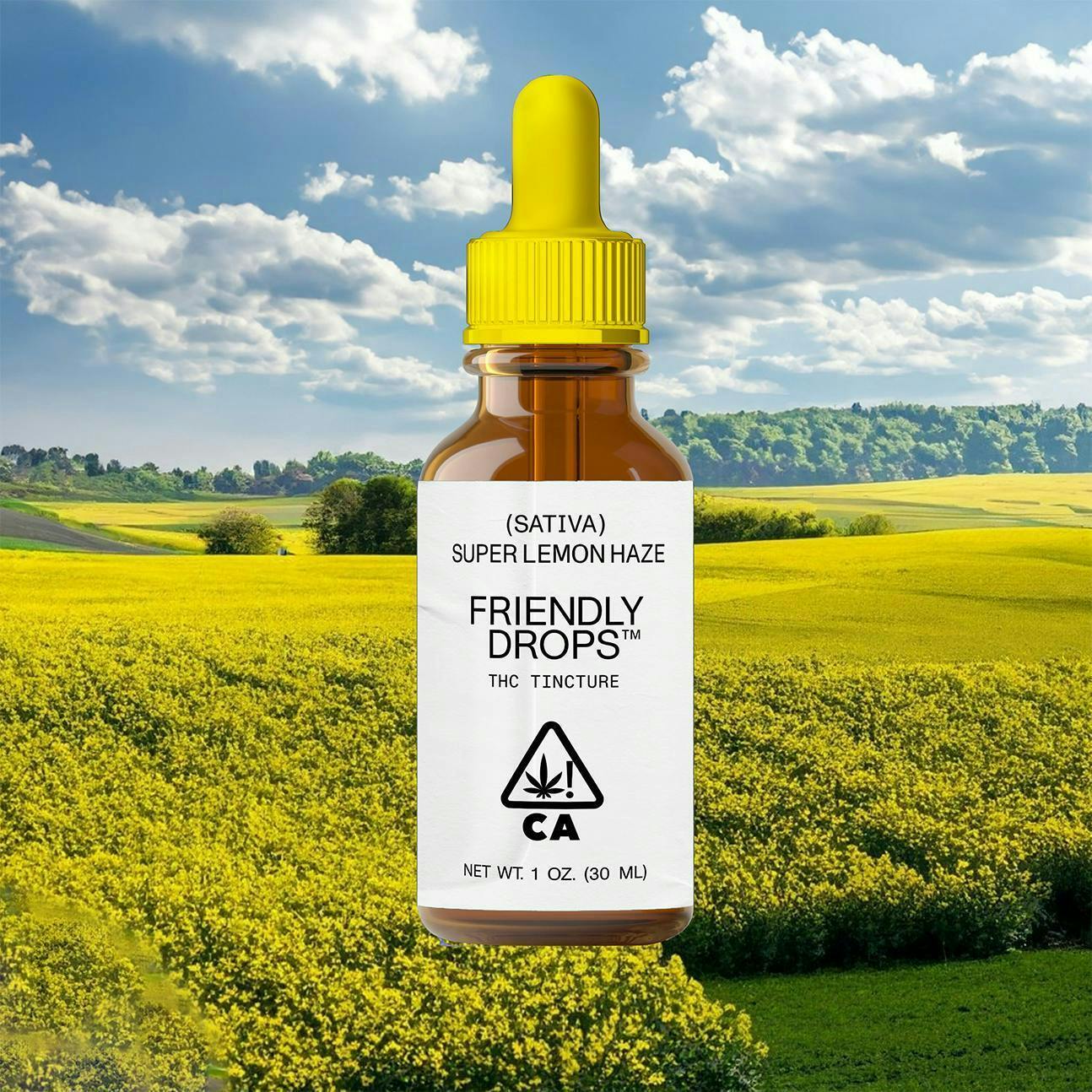 Friendly Brand | Drops | Super Lemon Haze | Tinctures | 968mg