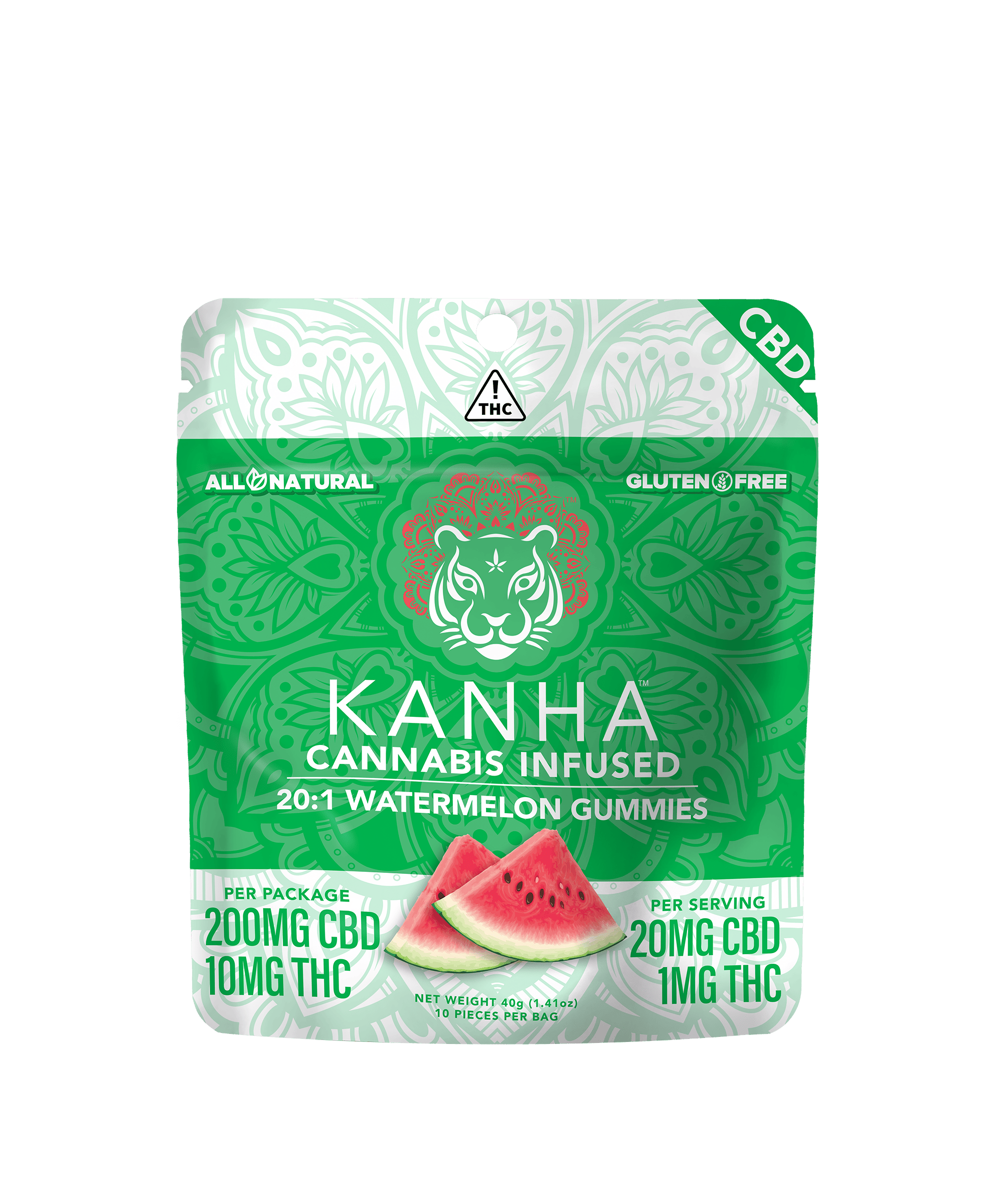 Edible - Watermelon - 20:1 CBD:THC - 10MG