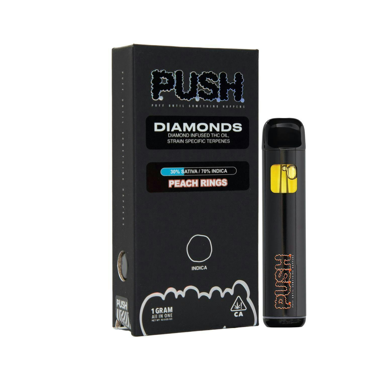 Peach Rings 1g Diamonds All In One - PUSH