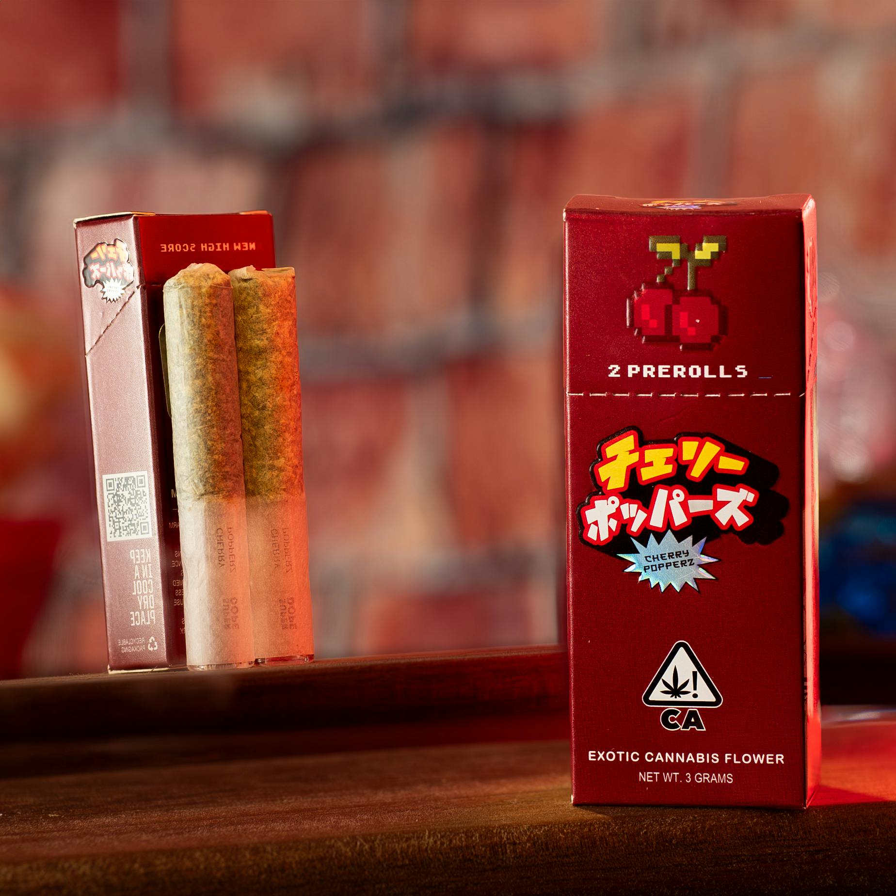 ⚡️ POWER UPS - Cherry Popperz - 2x Pre Rolls (3g) - Super Dope