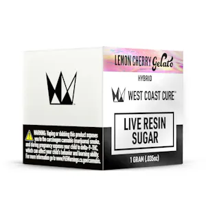 West Coast Cure - WCC Live Resin Sugar 1g - Lemon Cherry Gelato 75-81%