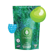 Choice Chews | Super Sour Razz Apple | THC Gummies | 200mg