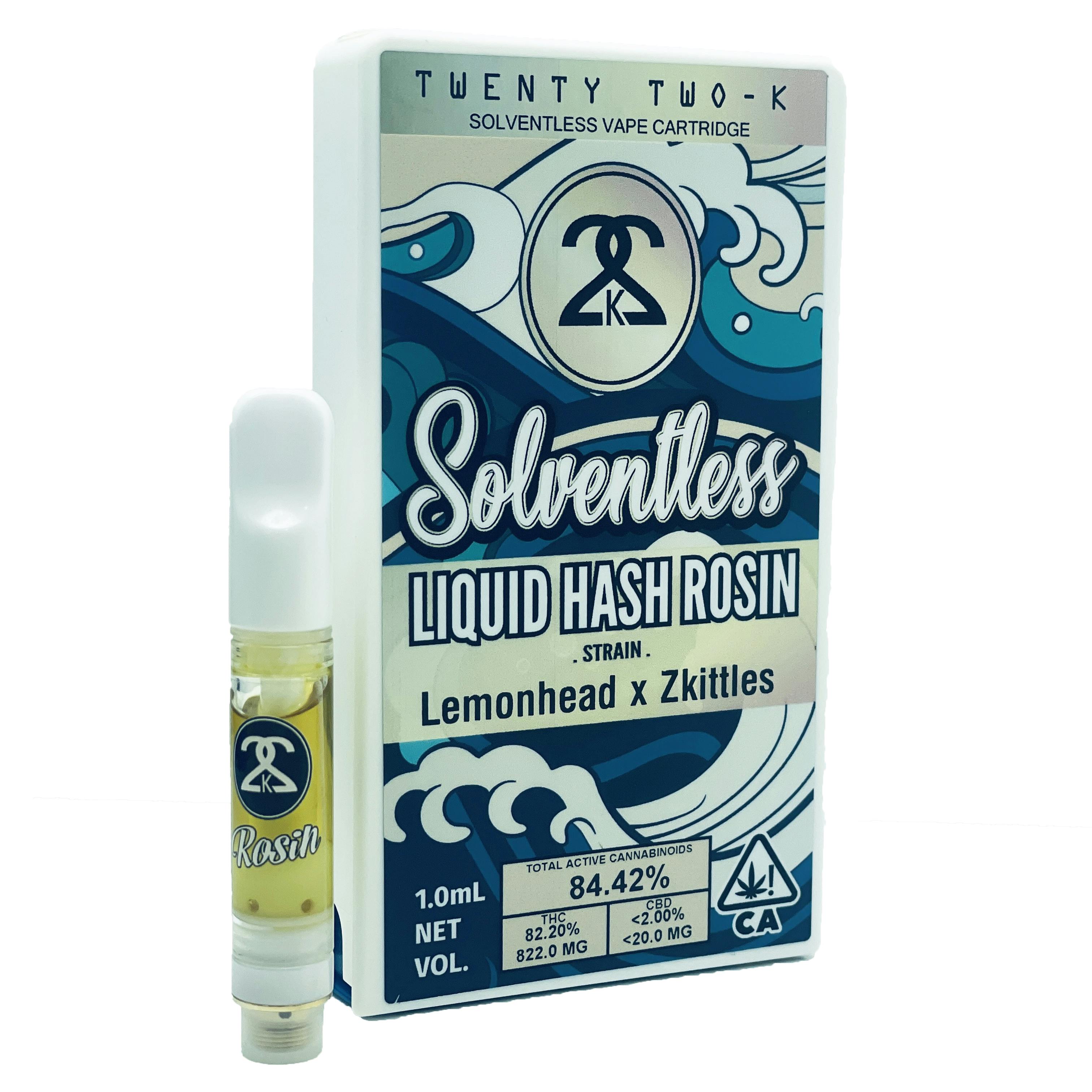 22K - Lemonhead x Zkittles - Liquid Hash Rosin 1.0ml Cartridge 