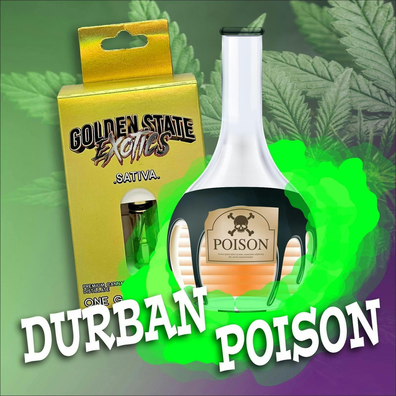 Durban Poison 1g Cartridge - Golden State Exotics