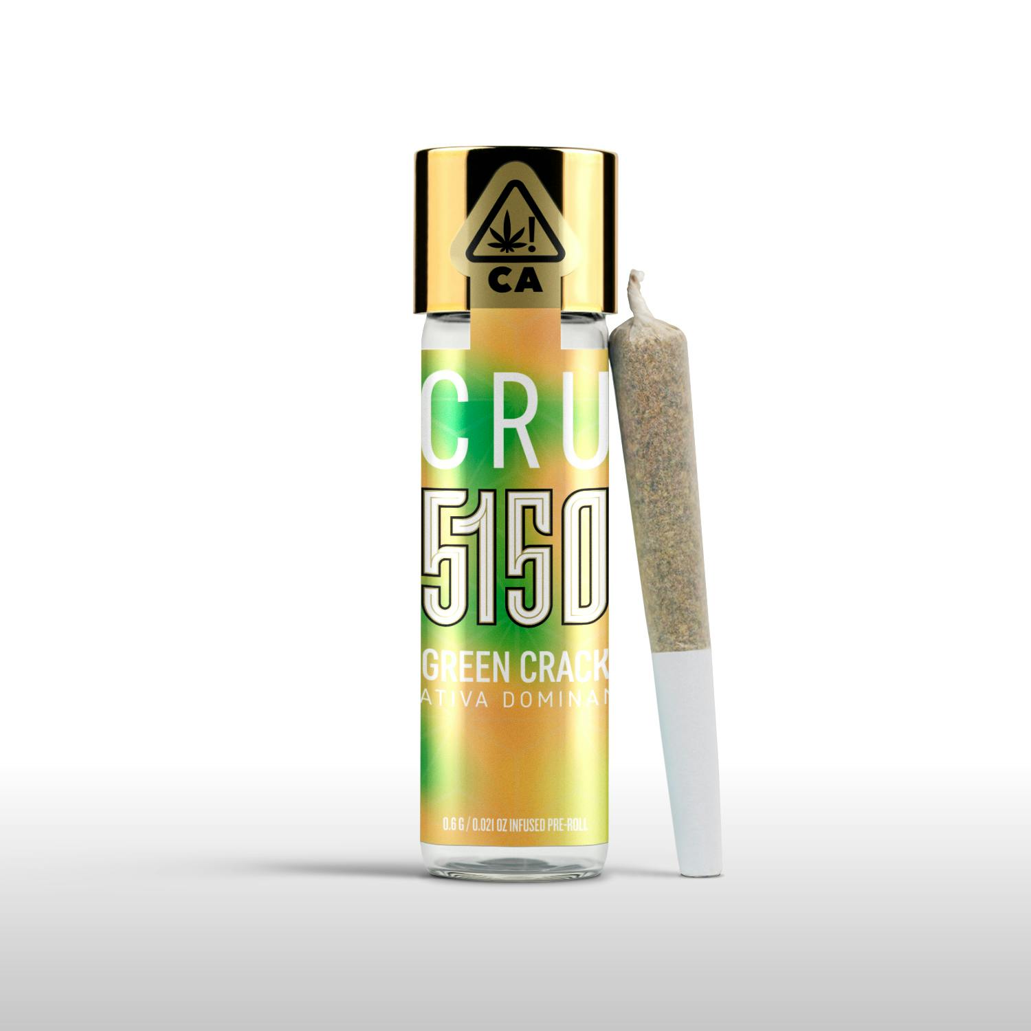 Green Crack (0.6G 5150 Pre-Roll) - CRU Cannabis