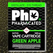 PhD 510T Vape Cartridge - Distillate - Green Apple (S)